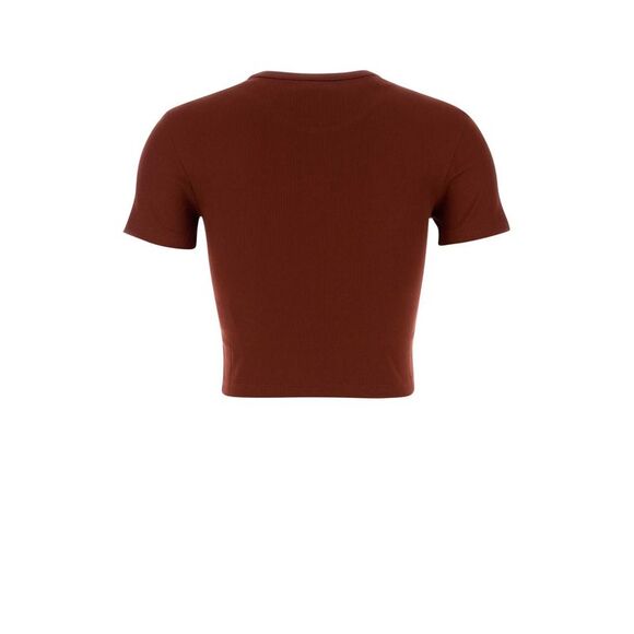 Fendi Women Brick Stretch Cotton T-Shirt